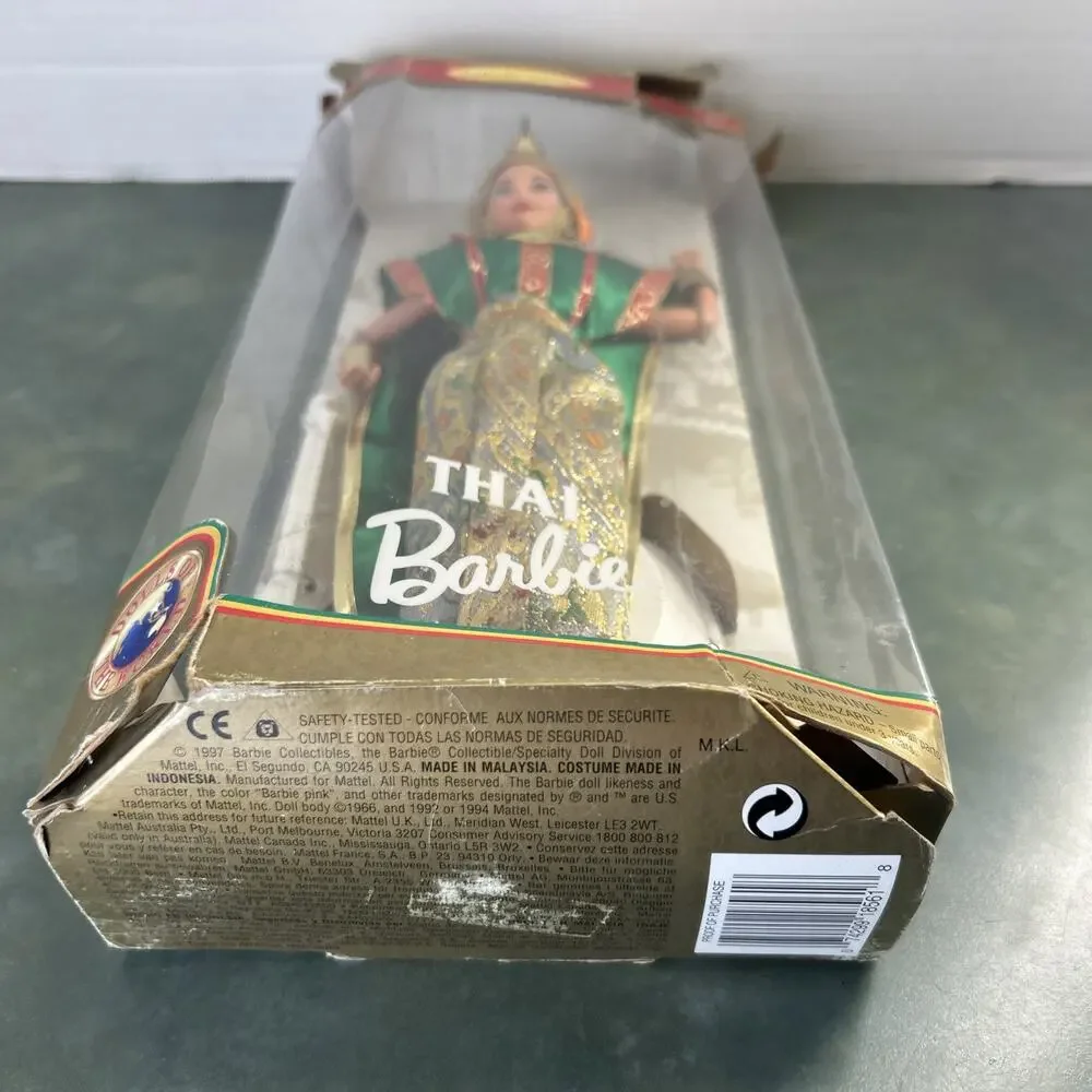 Thai Barbie Dolls of the World 1997 Mattel 18561 New In Damaged Box READ
